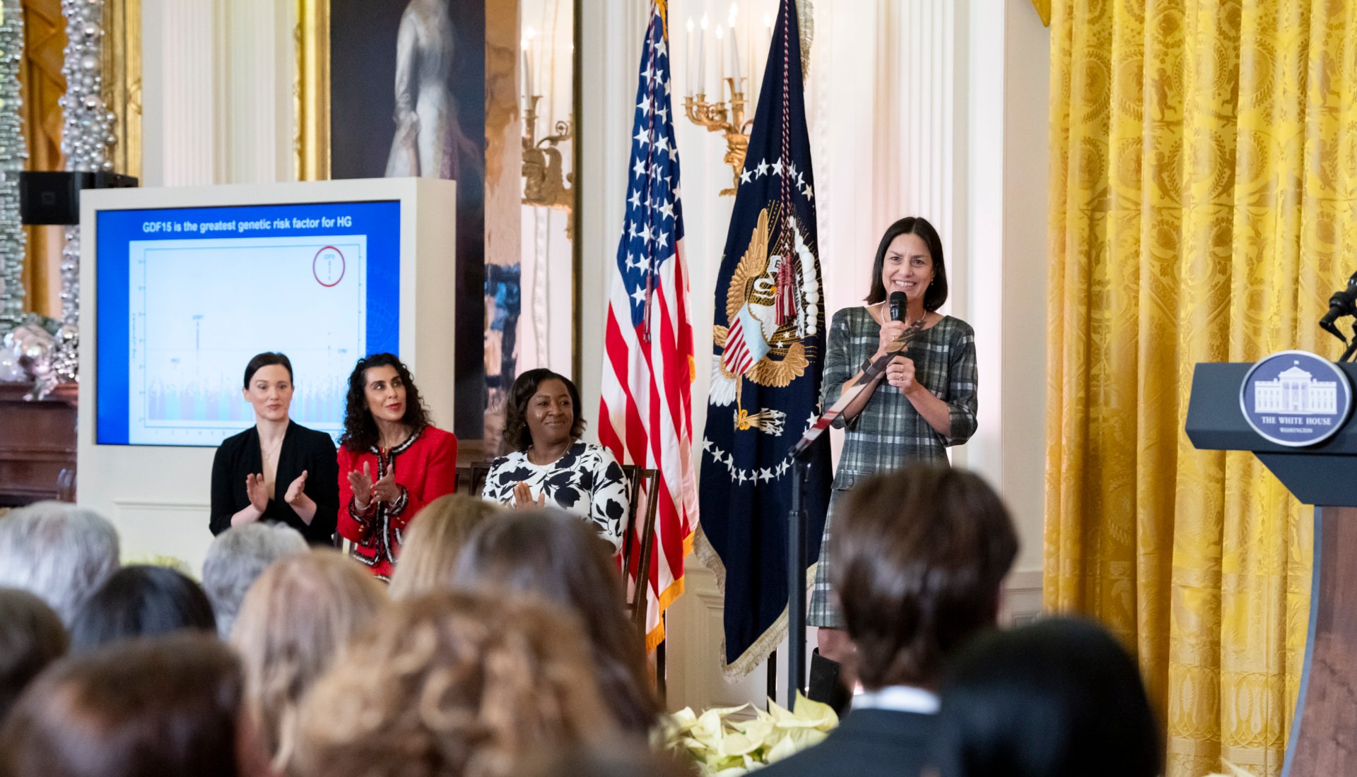Presenting GDF15 research at the White House.
